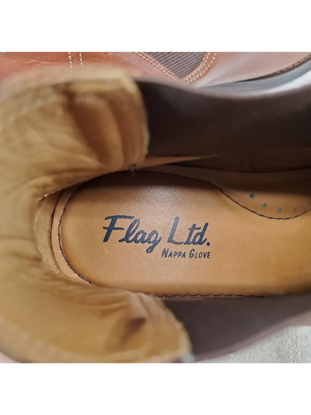 Flag LTD Shoes Mens Size 10.5 Brown Leather Chelsea Boots *Read*